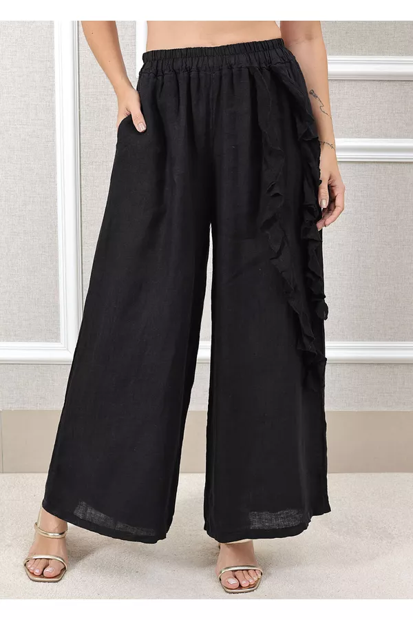 CALÇA CLARICE PRETO - Loja Linho Italiano
