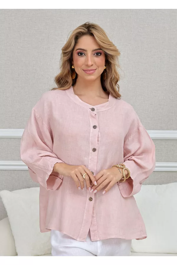 CAMISA KEILA ROSE - Loja Linho Italiano
