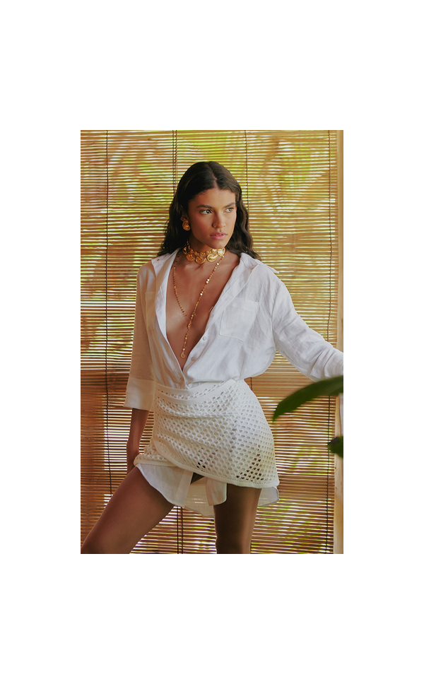 Chemise Linho Off White