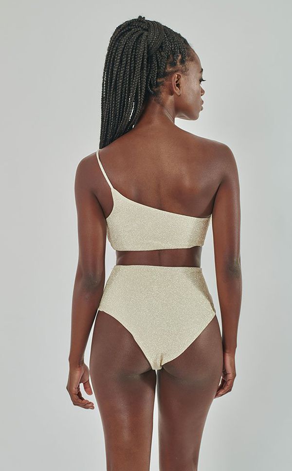 Top um Ombro Só Lurex