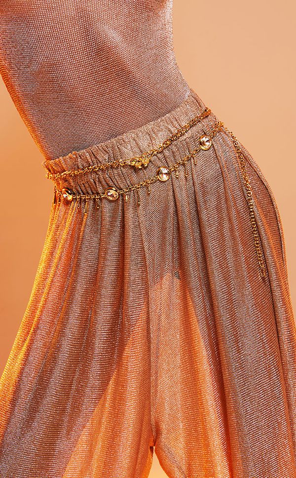 Cinto Cristal Dourado
