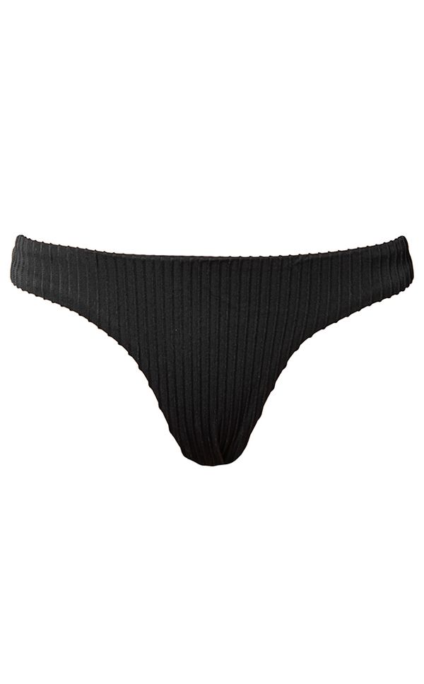 Calcinha Basic Rib Preto