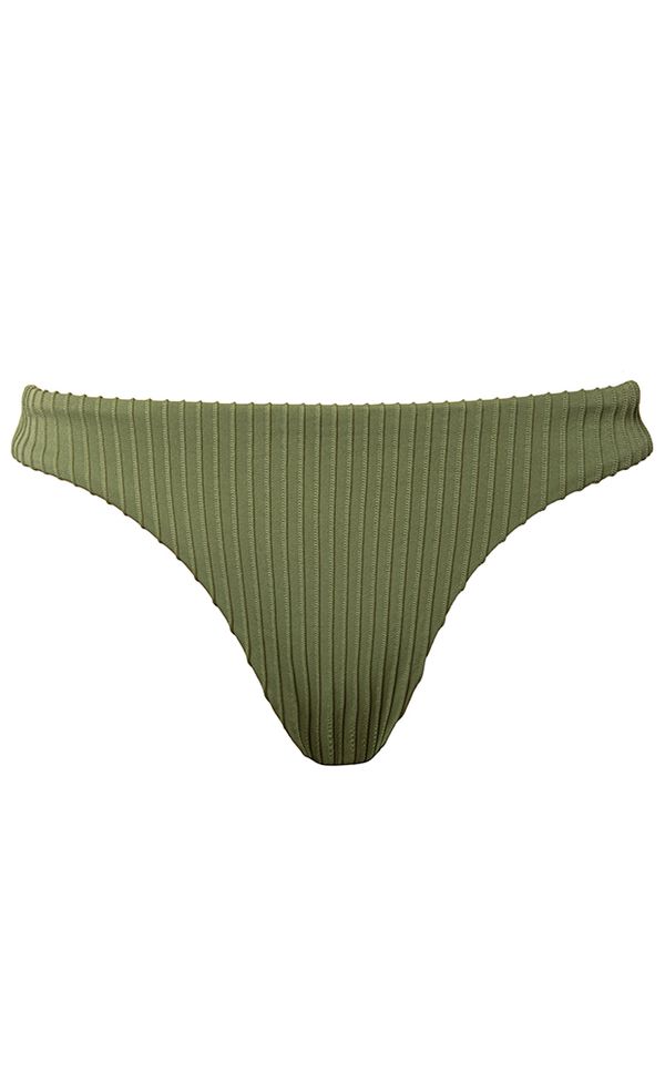 Calcinha Basic Rib Verde Forest