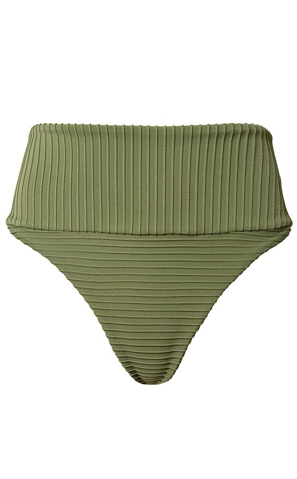 Calcinha Double Rib Verde Forest