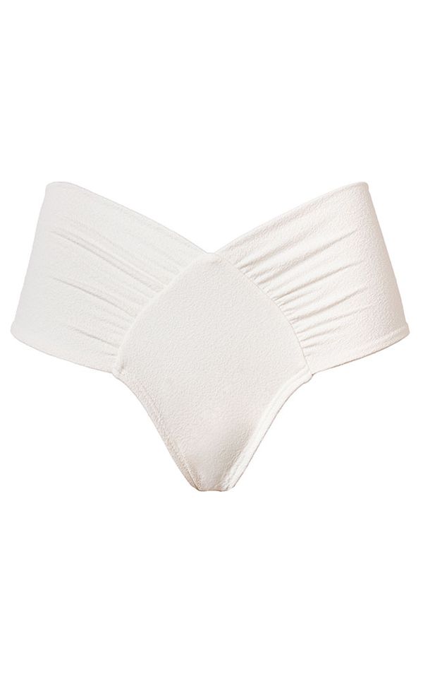 Calcinha Leque Floc Off White