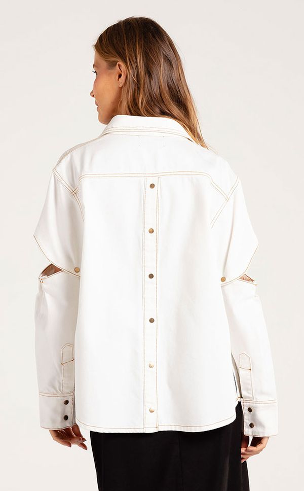Camisa Jeans Versatile Off White