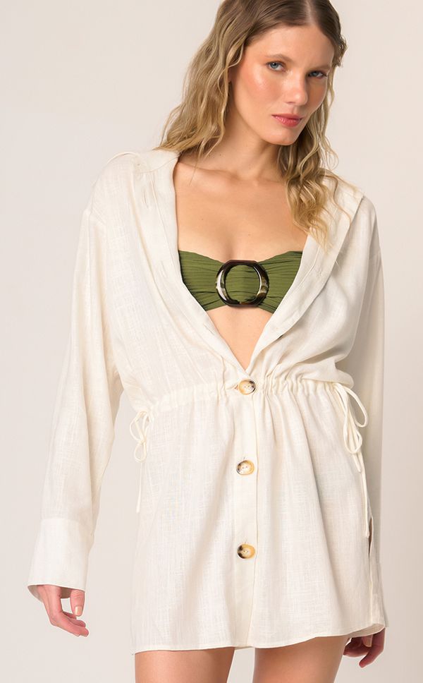 Chemise Parka Off White Zanzibar