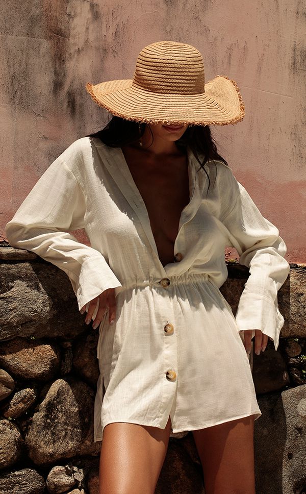 Chemise Parka Off White Zanzibar