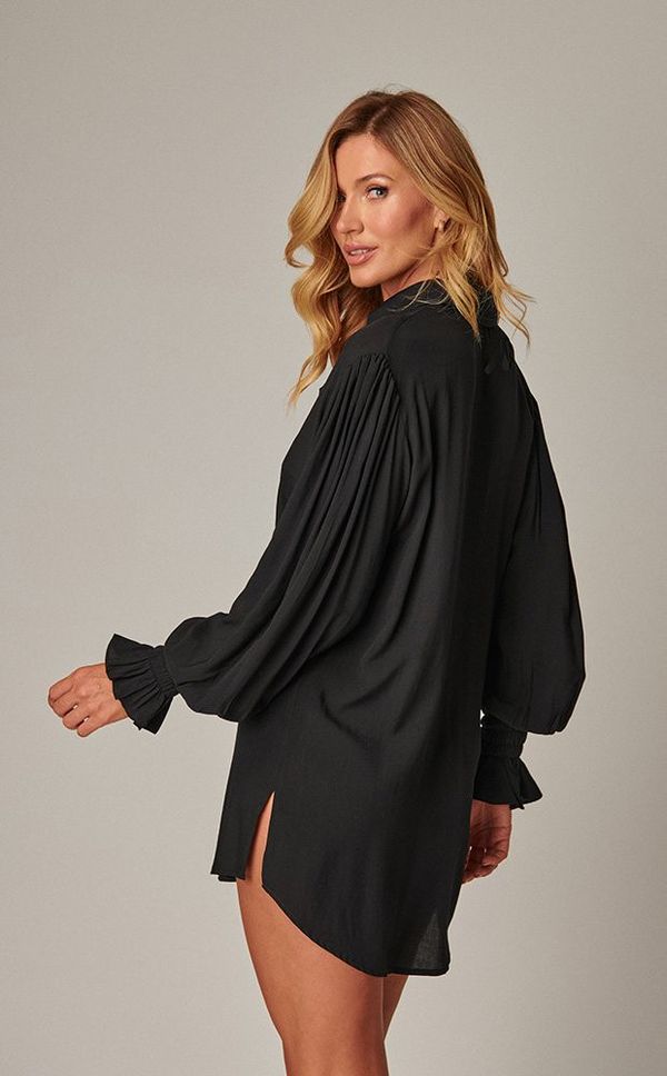 Chemise Lastex Preta