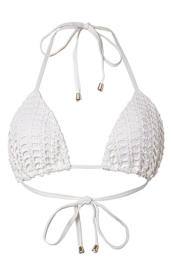 Top Cortininha Bardot Off White