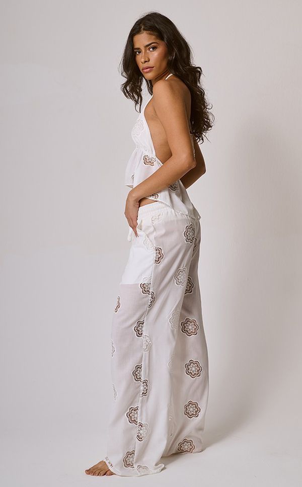Top Flora Off White