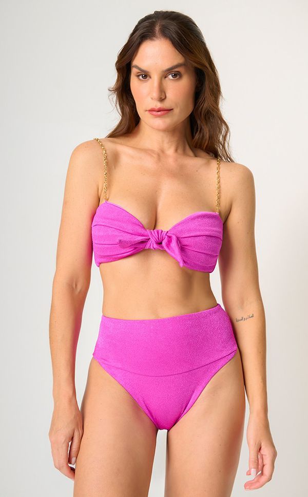 Calcinha Double Laço Rosa Gloss