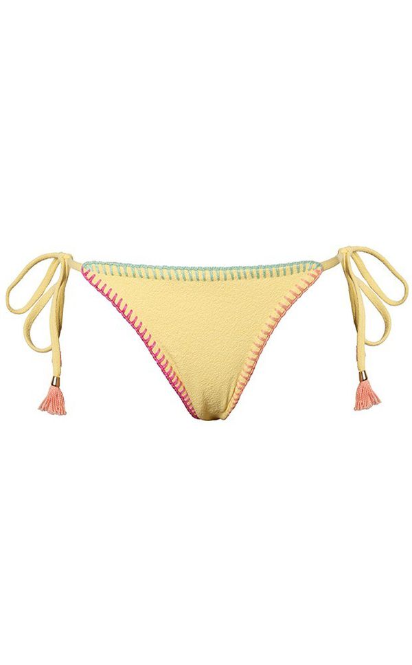 Calcinha Slim Crochê Amarelo