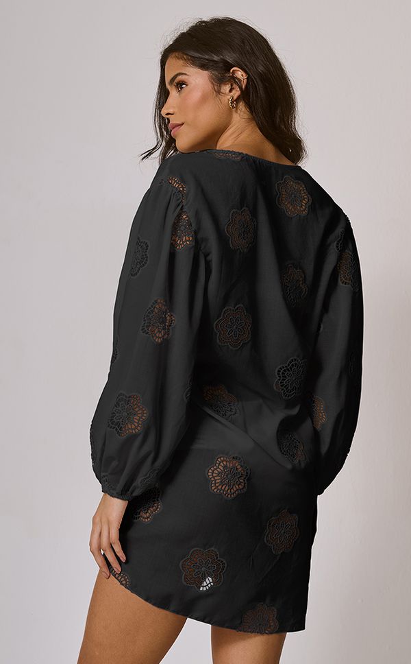 Saída Amarração Flora Preto