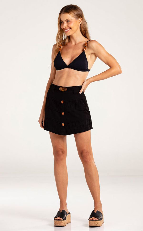 Shorts Saia Pietra Preto