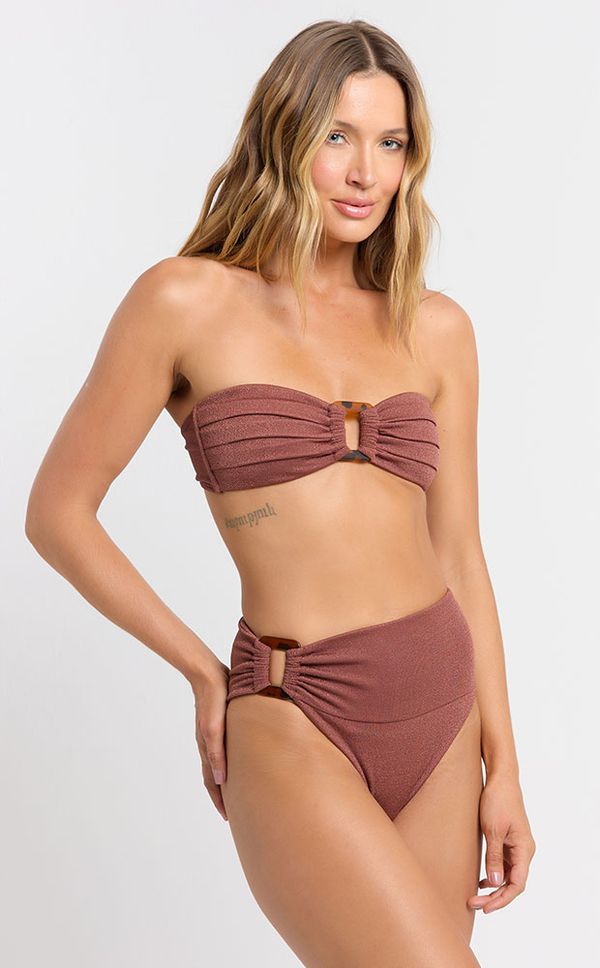 Calcinha Hot Pants Argola Cacau