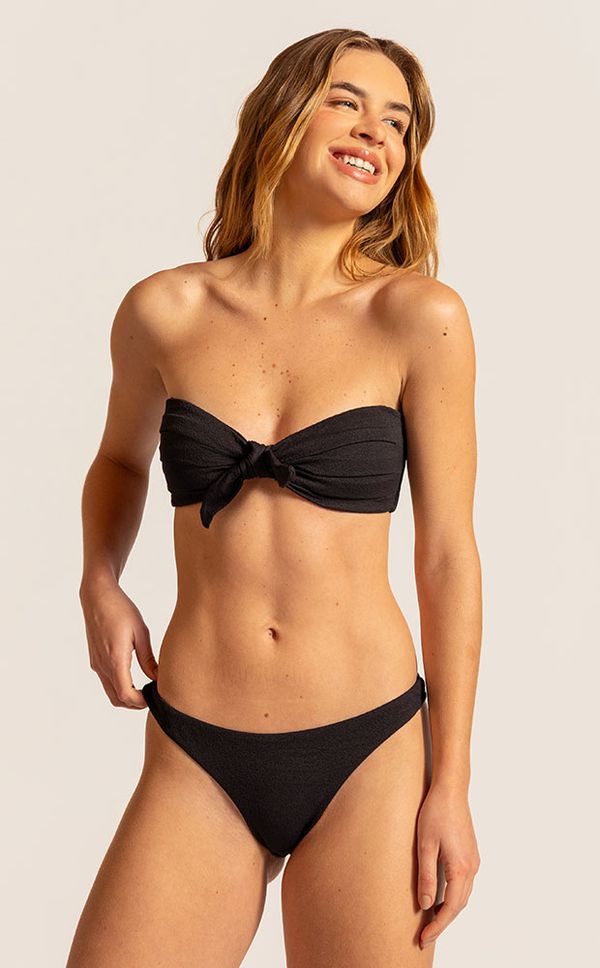 Calcinha Basic Floc Preto