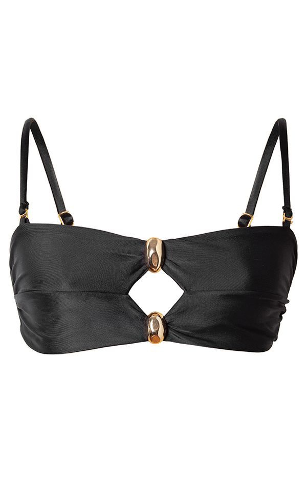 Top Twice Gold Preto