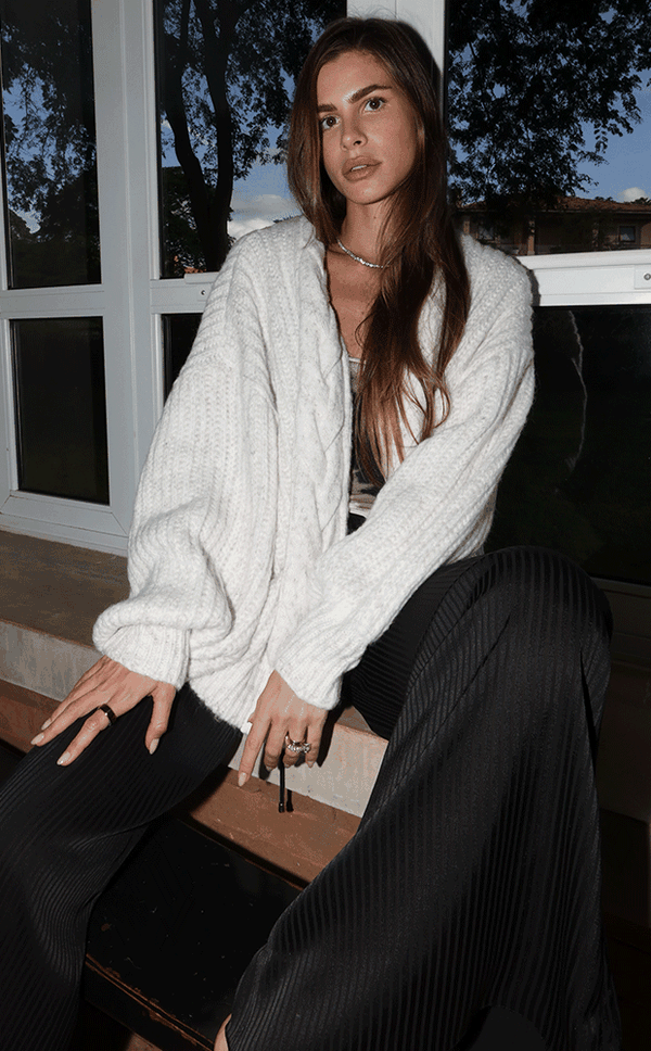 Maxi Tricot Off White Maxi Tricot Off White
