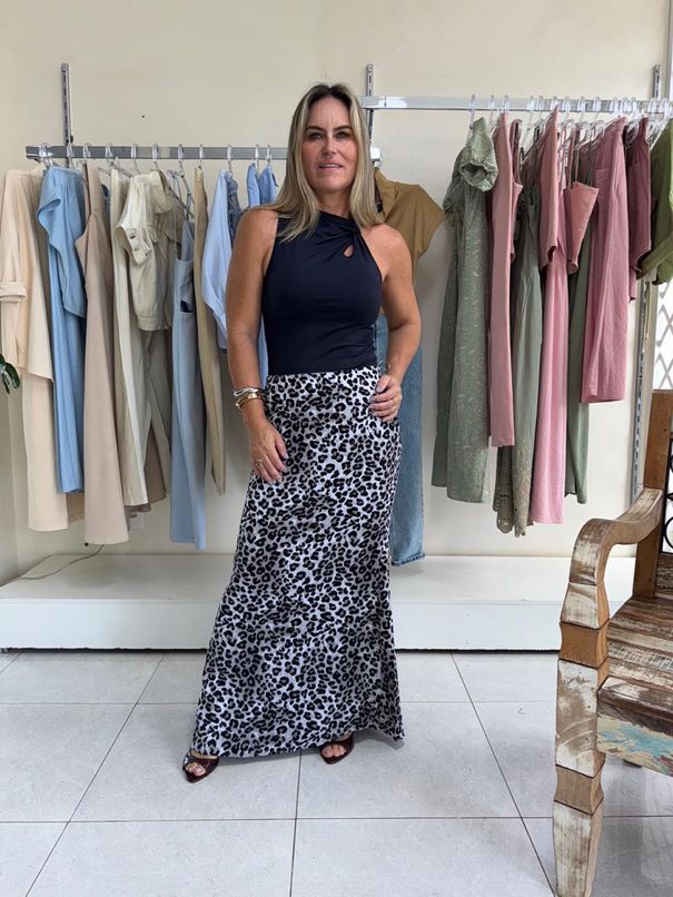 Saia Midi - Animal Print