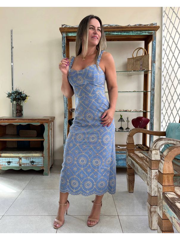 Vestido Marcela - Azul