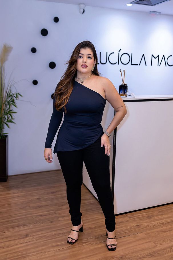 Blusa Vivi Azul Marinho em Poliamida com Elastano ... - LUCIOLA MAGNO