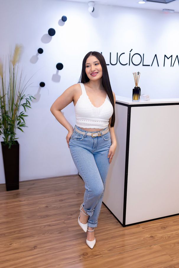 Calça Jeans Mom Cintura Alta em 100% Algodão | Con... - LUCIOLA MAGNO