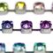 Corrente Ss29 - Pedra Degradê Rainbow Candy, Banho Niquel 