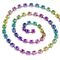 Corrente Ss29 - Pedra Degradê Rainbow Candy, Banho Niquel 