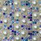 Mini Manta de Strass Shell 24x40cm - Multicolor Blue