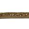 Tira de Strass Meia Cana Bee 6mm - Pedra LCT, Forro Areia
