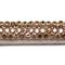 Tira de Strass Meia Cana Bee 6mm - Pedra Light Peach, Forro Rosado