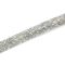Tira de Strass Meia Cana Bee 10mm - Pedra Cristal, Forro Marfim 