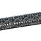 Tira de Strass Meia Cana Missone 12mm - Hematite Grafite, Forro Preto