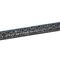 Tira de Strass Meia Cana Missone 12mm - Hematite Grafite, Forro Preto