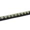 Tira de Strass Meia Cana Missone 12mm - Creme/Preto, Forro Preto