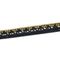 Tira de Strass Meia Cana Missone 12mm - Ouro/Preto, Forro Preto