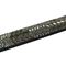 Tira de Strass Meia Cana Rocker 10mm - Hematite Grafite, Forro Preto