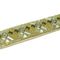 Tira de Strass Meia Cana Beed Vegas 20mm - Cristal, Forro Areia