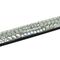 Tira de Strass Meia Cana Rocker 10mm - Cristal, Forro Preto