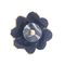 ENFEITE FLOR 2 CAMADAS STRIP COLORS