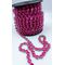 Corrente Mini Rivoli Pedras 10x10mm Rose - Banho Níquel Copia