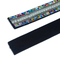 Tira de Strass Cloe Base em Camurça 20mm (peça 40cm) - Multicolor, Preto