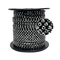 Corrente Ss16 / Pl32 - Pedra Hematite Grafite, Banho Grafite.