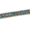 Cordão Infinity 0,6cm - Aurora Boreal, Base Silicone.