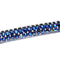 Cordão Infinity 0,6cm - Hematite Blue, Base Silicone.