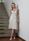 Saia Mídi De Couro Off-White Josy 