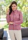 Jaqueta De Couro Pelica Patchwork Feminina Rosa Bia