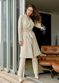 Trench Coat Botão Off-White Feminino 