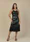 Vestido de Pelica Feminino Verde Floresta Alice 